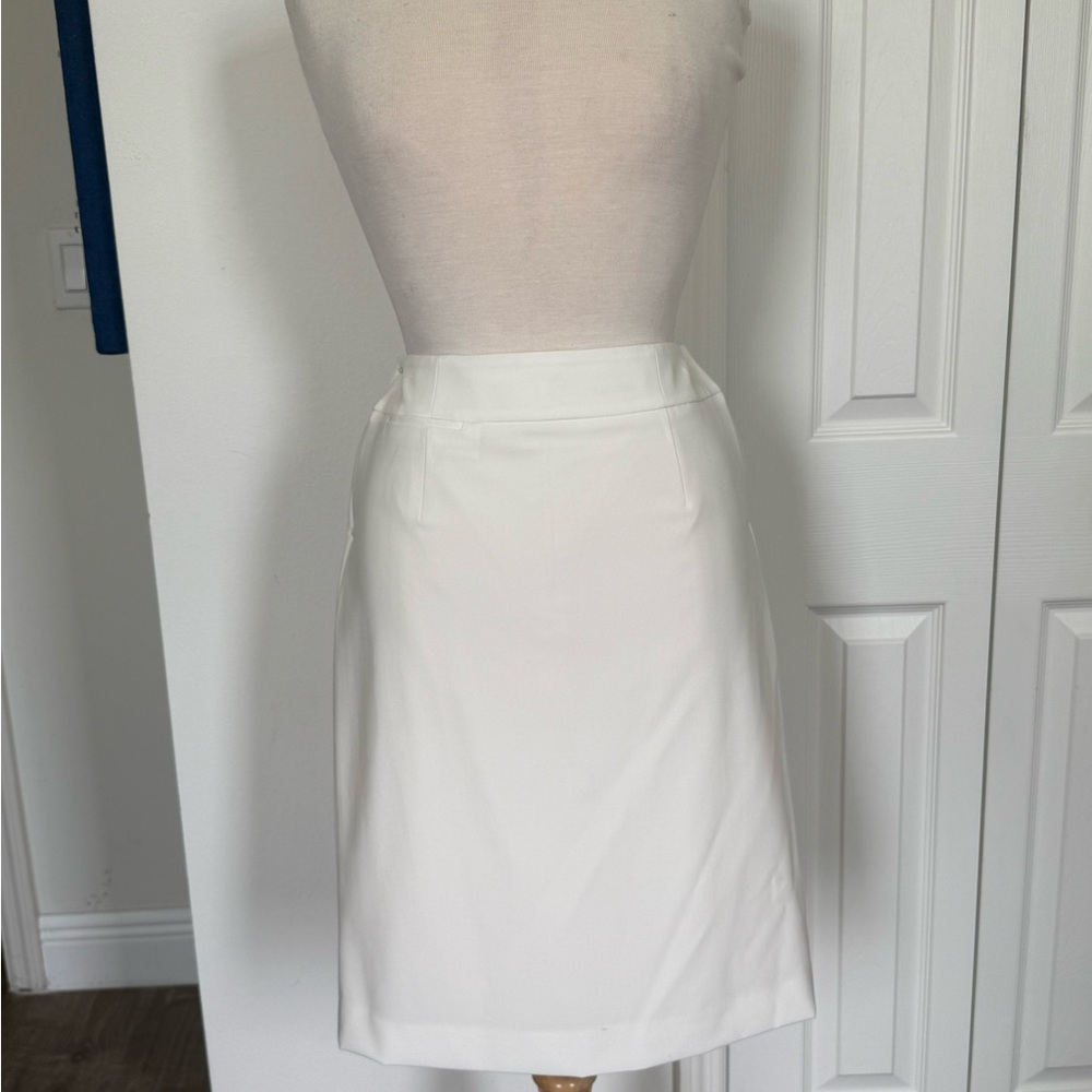 Calvin Klein Classic Cream White Pencil Skirt NWOT